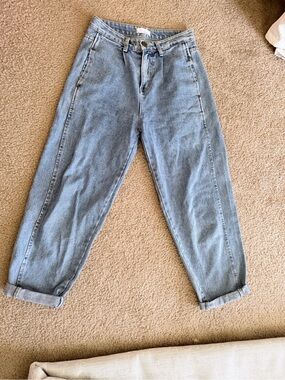 OAK + FORT Light Wash Boyfriend Jeans